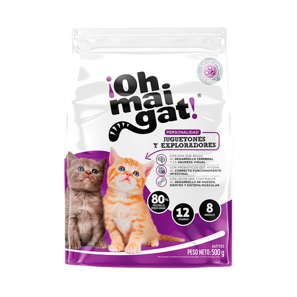 Oh Mai Gat Gatitos Juguetones y Exploradores 500gr