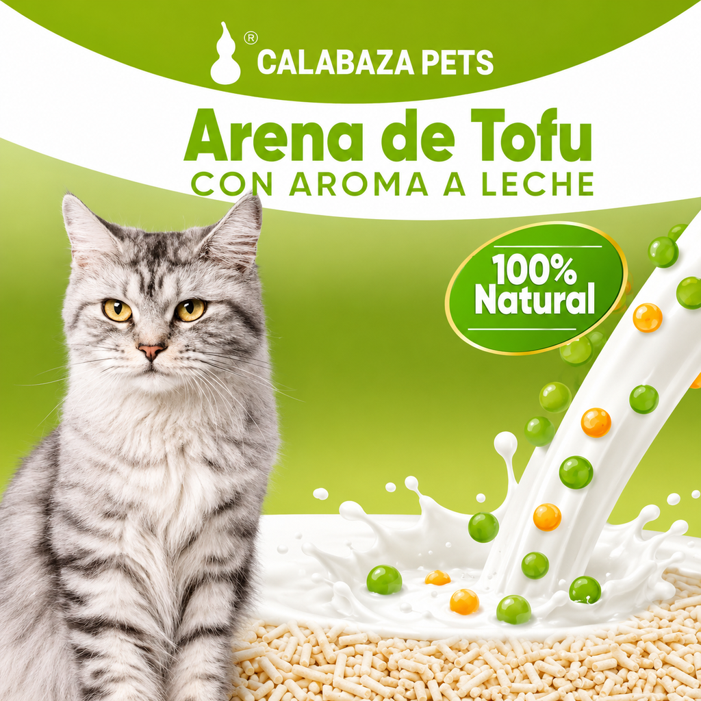 Arena de tofu Calabaza Pets  2.5 kg