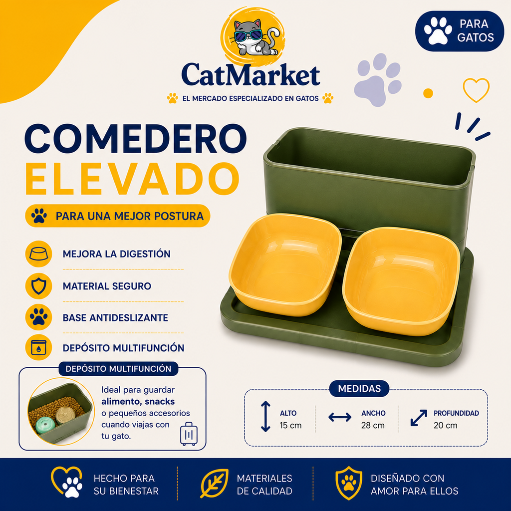 Comedero elevado