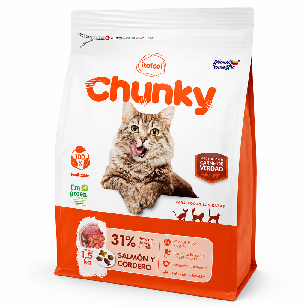 Chunky Salmón y Cordero 1.5 kg