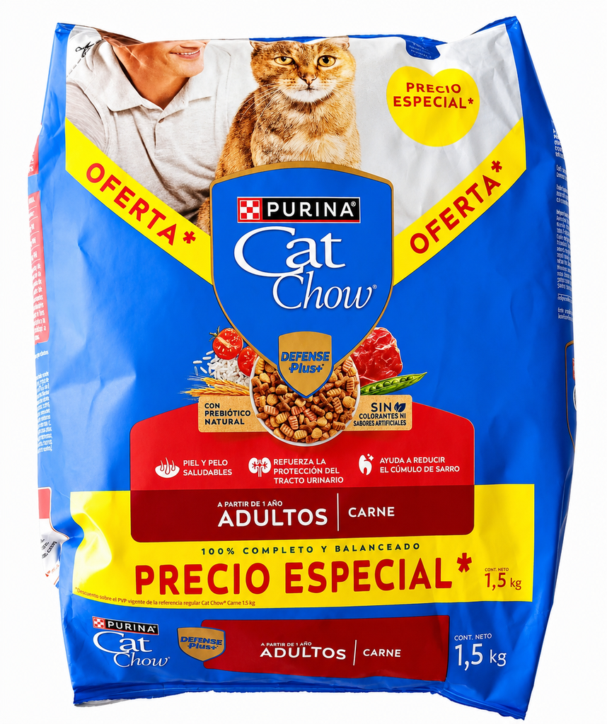 Cat Chow Adultos Carne 1.5 kg