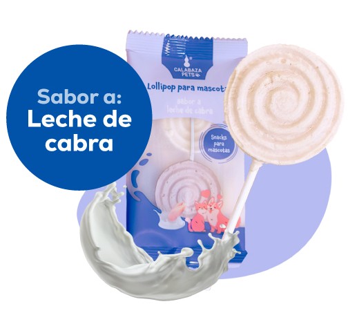 ​Lollipop Calabaza Pets: Sabor Leche de Cabra 🥛🐐