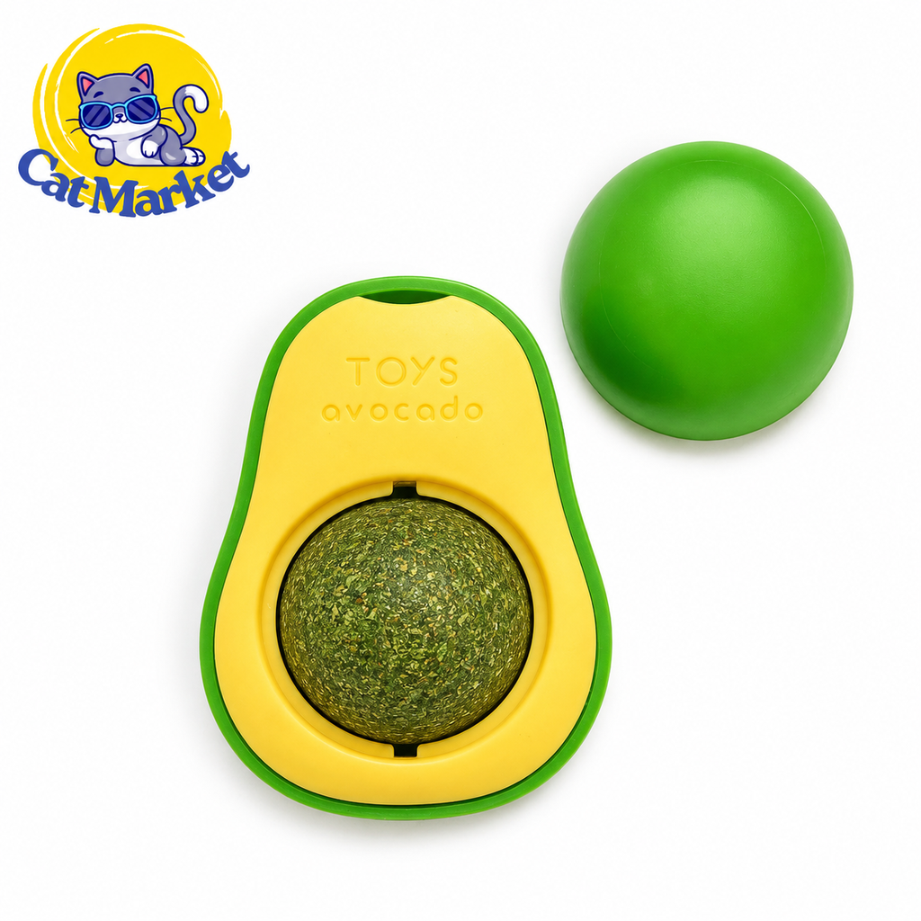 Juguete aguacate catnip
